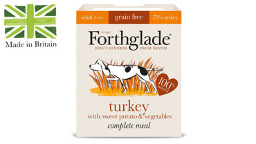 FORTHGLADE ΥΓΡΗ ΤΡΟΦΗ ΣΚΥΛΟΥ ΓΑΛΟΠΟΥΛΑ ΜΕ ΓΛΥΚΟΠΑΤΑΤΑ & ΛΑΧΑΝΙΚΑ 125GR